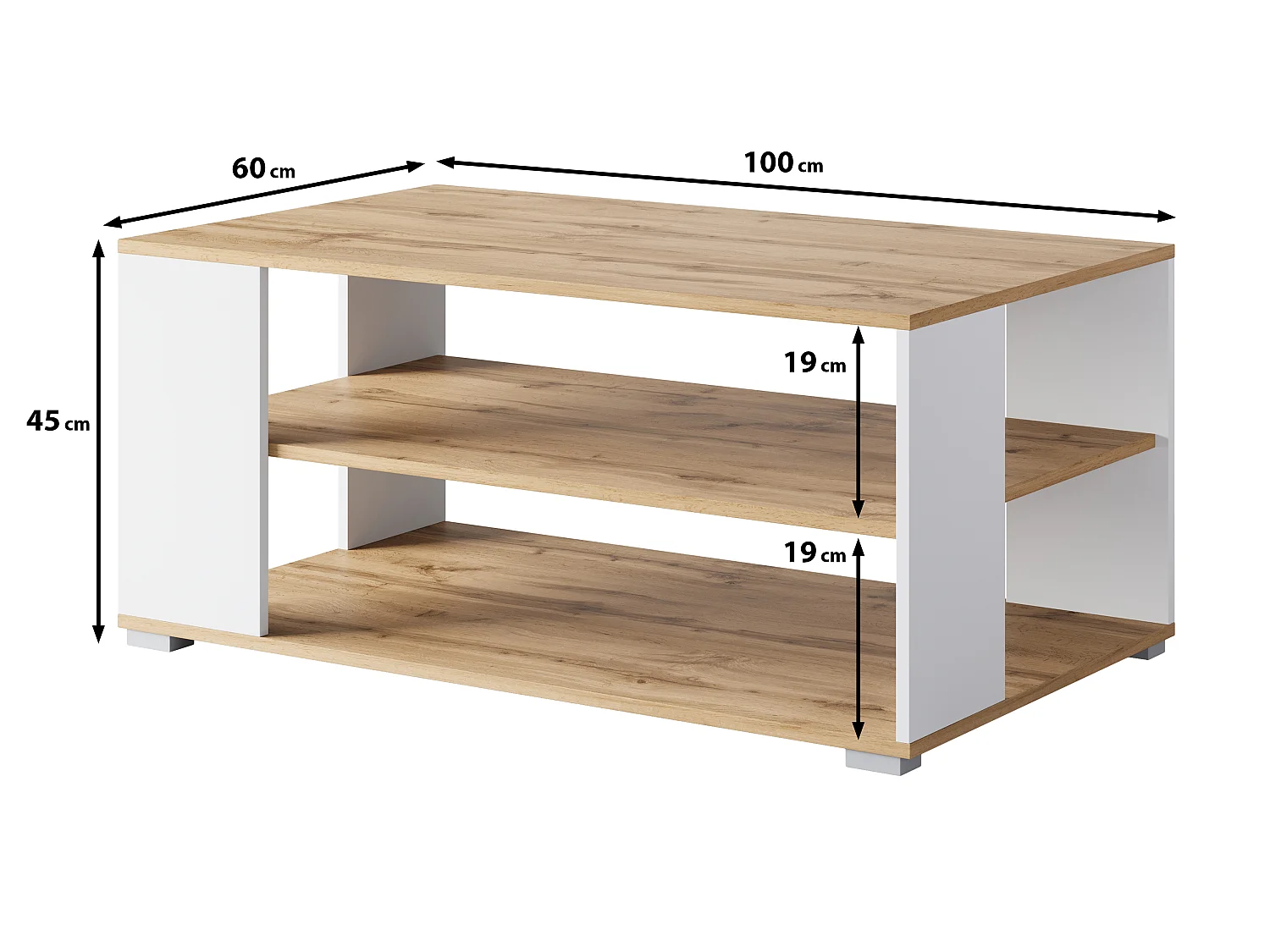 NIMFEA I tafel van wotan eiken/wit