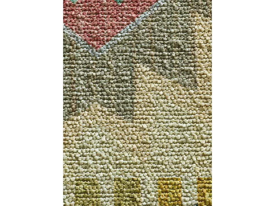 Tapis intérieur lavable antidérapant - ethnique - multicolore - 140 x 200 cm - SERAK