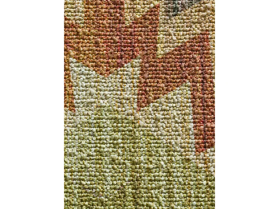 Tapis intérieur lavable antidérapant - ethnique - multicolore - 140 x 200 cm - SERAK