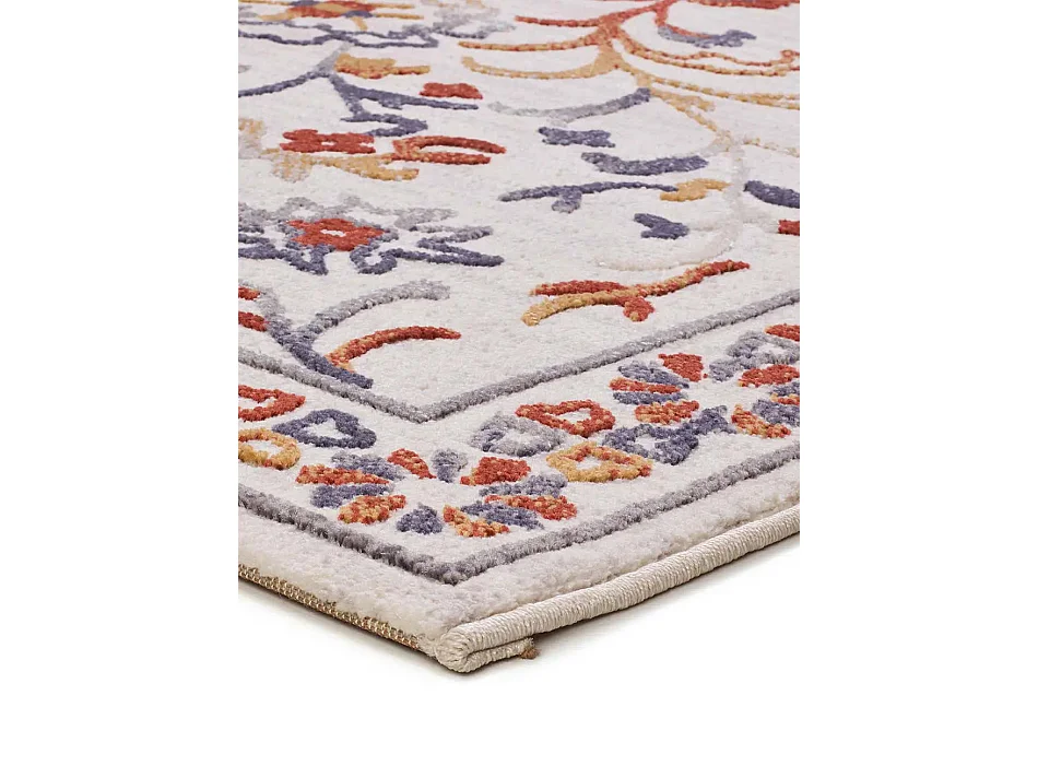 Tapis intérieur - classique avec relief - multicolore - 200 x 290 cm - LULY
