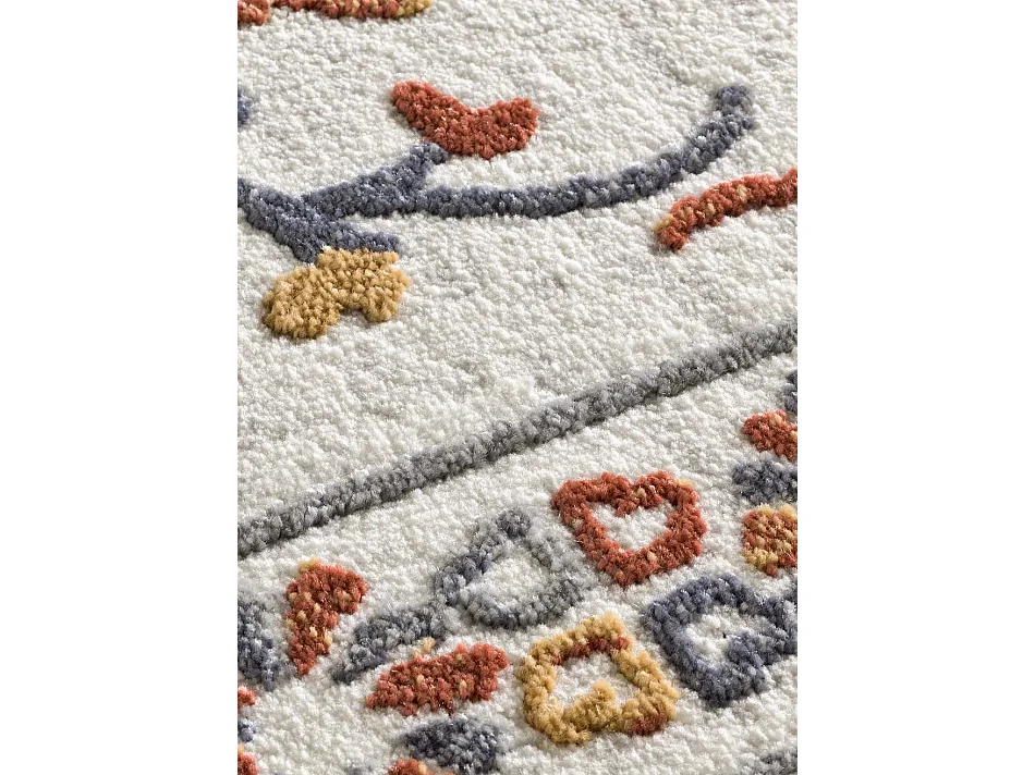 Tapis intérieur - classique avec relief - multicolore - 200 x 290 cm - LULY