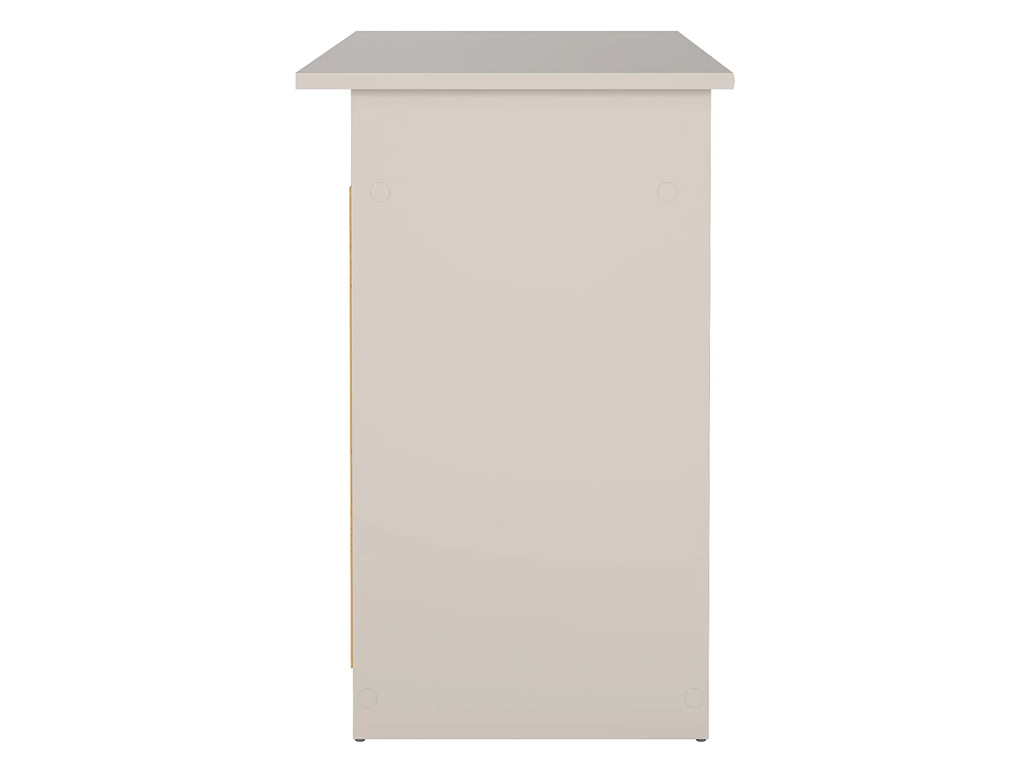 Scrivania Franklin, un Ripiano, 109x49x76h cm Beige Cashmere, 4 Cassetti, un Vano