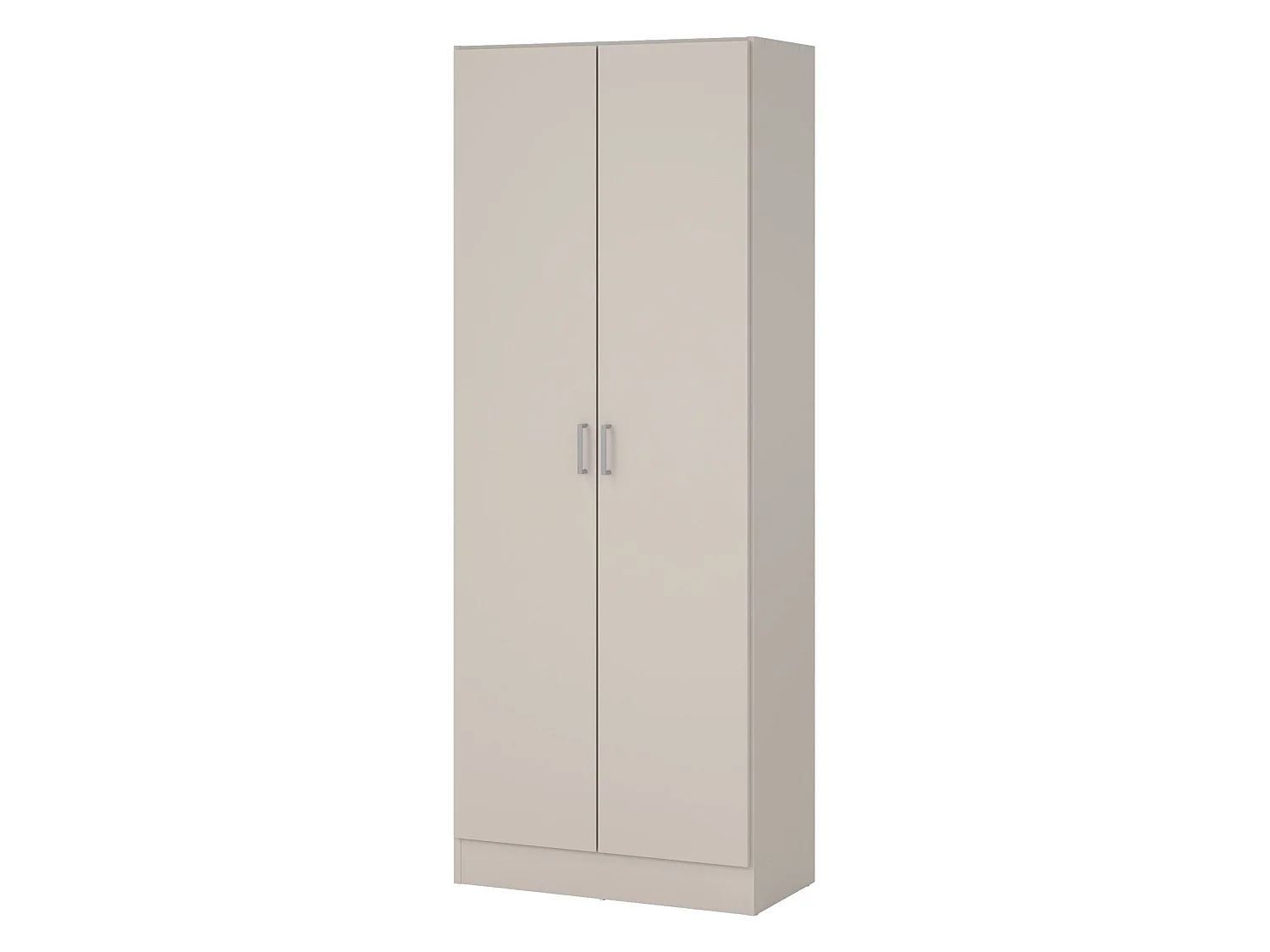Armadio Multiuso 2 Ante Soresina, 3 Ripiani, 70x180h cm Beige Cashmere, 2 Ante, 5 Vani
