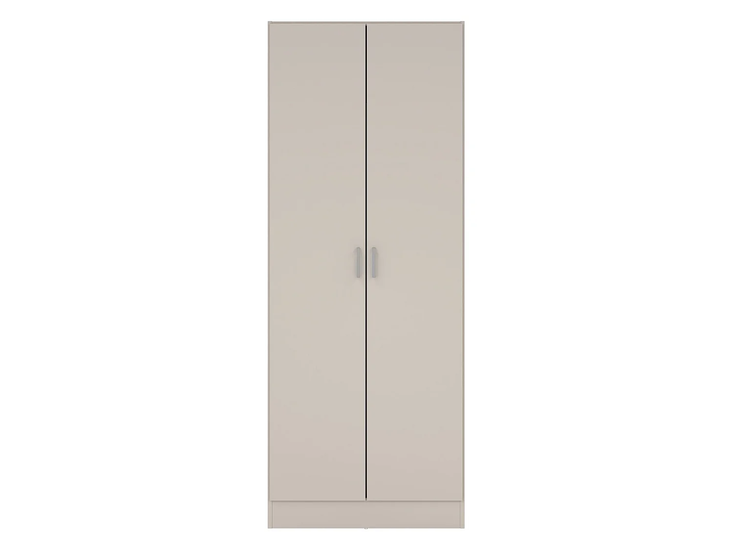Armadio Multiuso 2 Ante Soresina, 3 Ripiani, 70x180h cm Beige Cashmere, 2 Ante, 5 Vani
