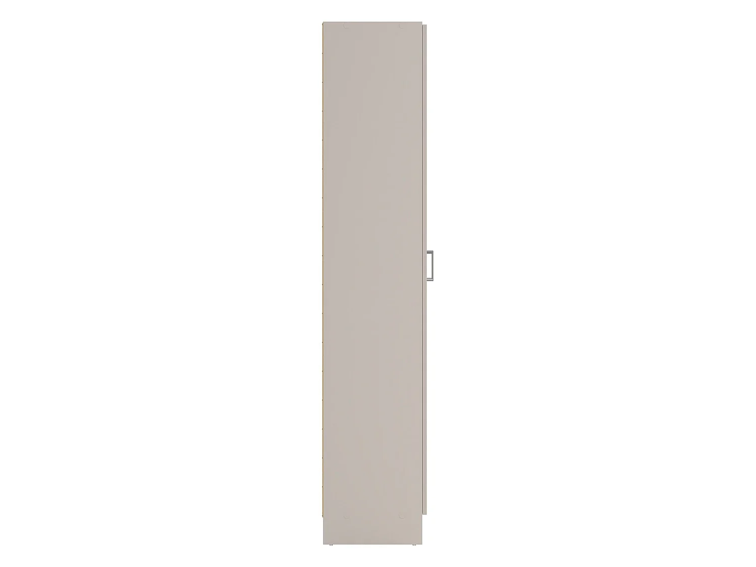 Armadio Multiuso 2 Ante Soresina, 3 Ripiani, 70x180h cm Beige Cashmere, 2 Ante, 5 Vani