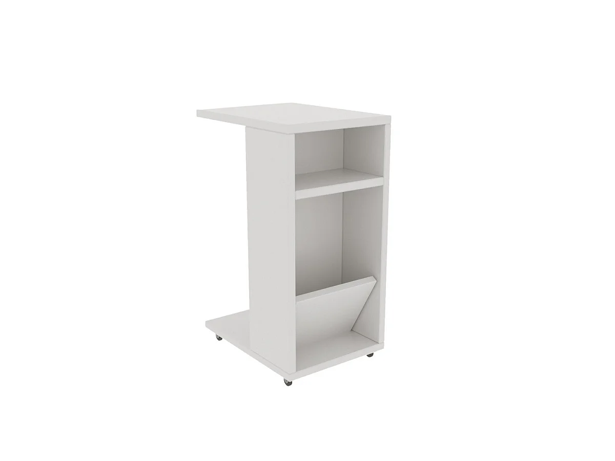 Etagère sur roulettes avec rangements H63 cm - FLINTA