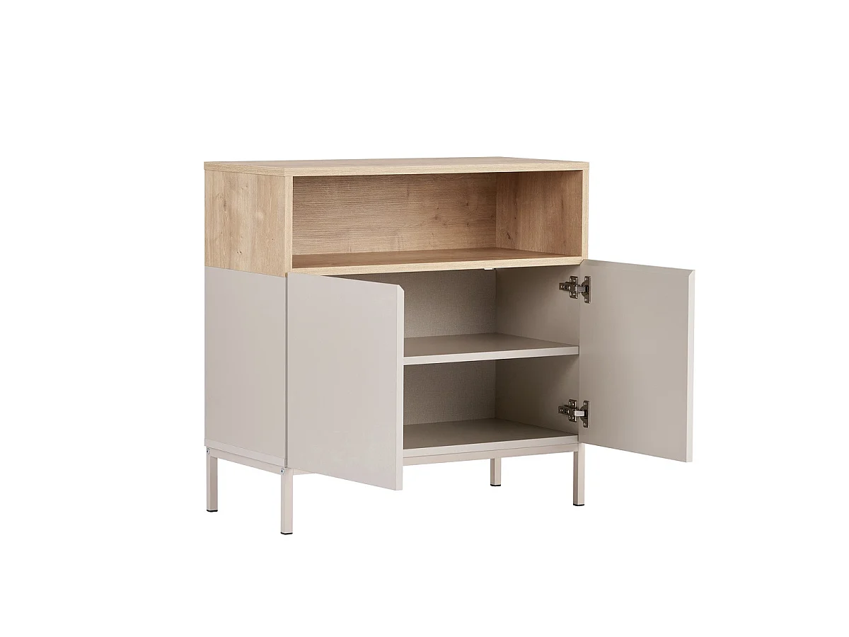 Credenza piccola 2 ante 1 nicchia L80 cm - OLIVER