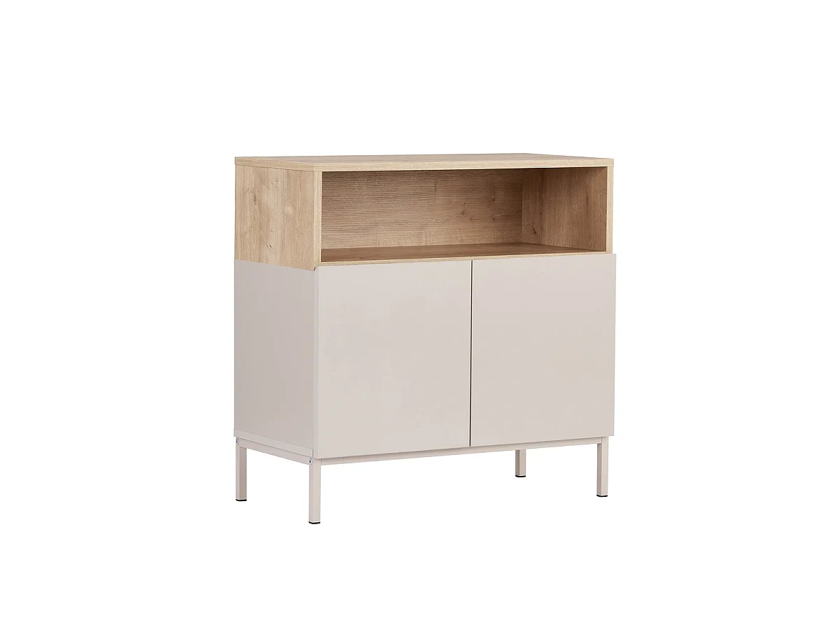 Credenza piccola 2 ante 1 nicchia L80 cm - OLIVER