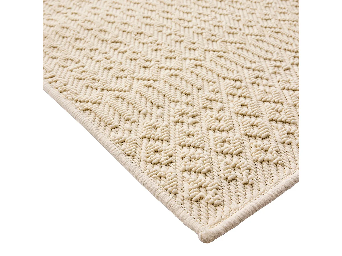 Tapis Tissé en Relief "Sinata" 120x170cm Naturel