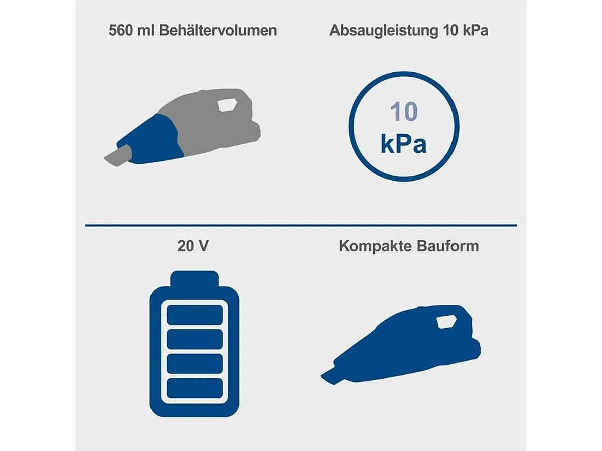 SCHEPPACH C-HVC150-X Aspirateur balai / à main sans fil 20V cyclonique (Set S)
