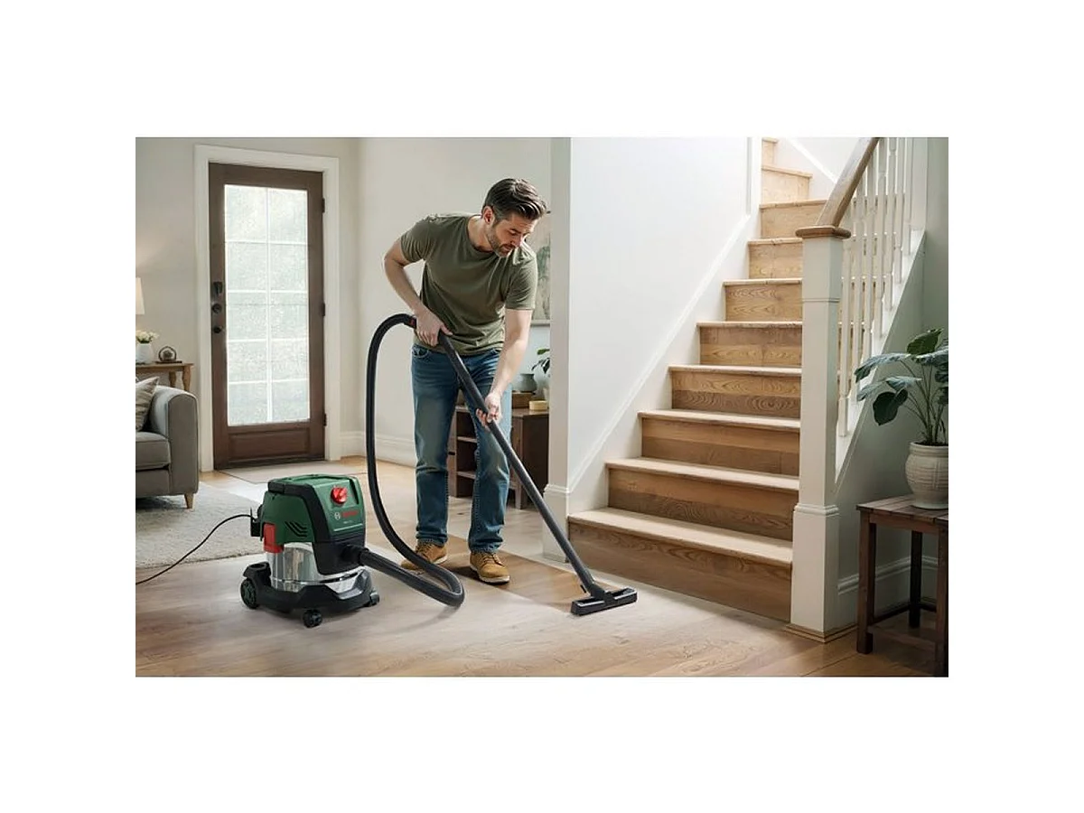 Bosch PAS15-220 1.200W Nat- en droogzuiger 15L - Compact en krachtig met blaasfunctie