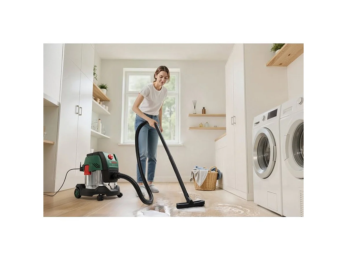Bosch PAS15-220 1.200W Nat- en droogzuiger 15L - Compact en krachtig met blaasfunctie