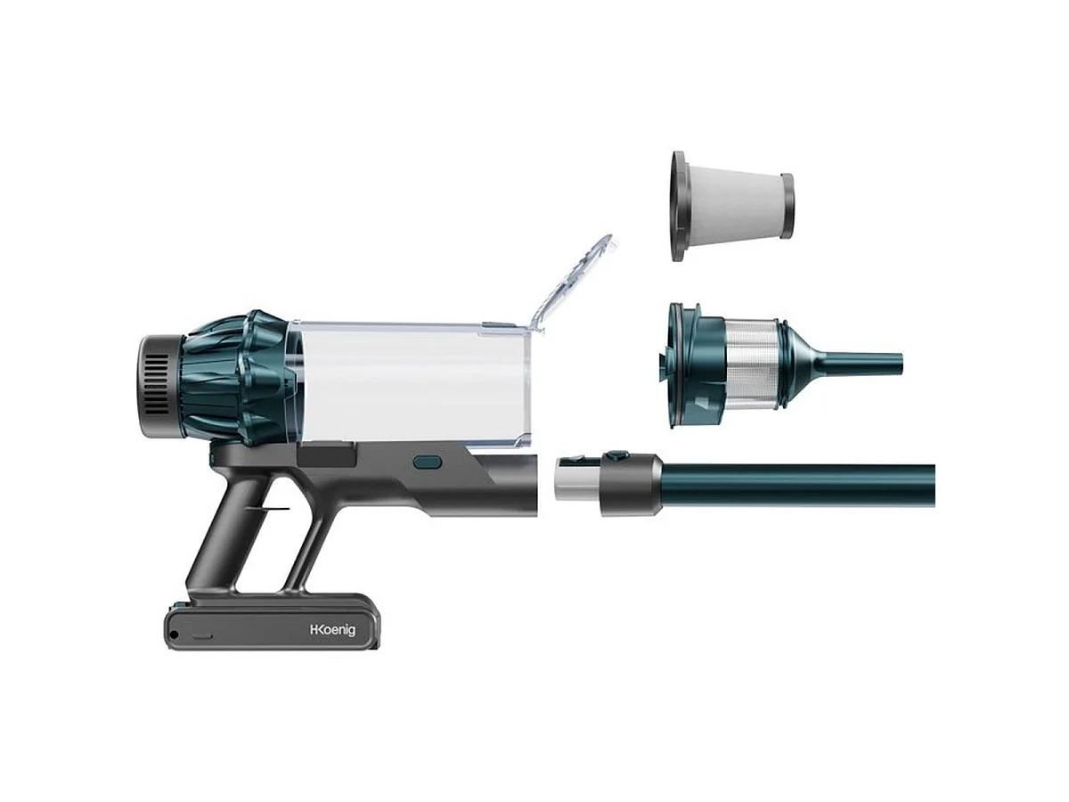 H.Koenig UPX32 Aspirateur balai 2 en 1 sans fil - 29,6 V, autonomie 50 min