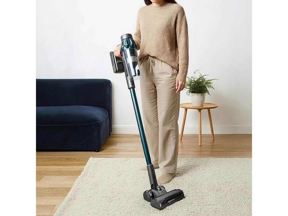 H.Koenig UPX32 Aspirateur balai 2 en 1 sans fil - 29,6 V, autonomie 50 min