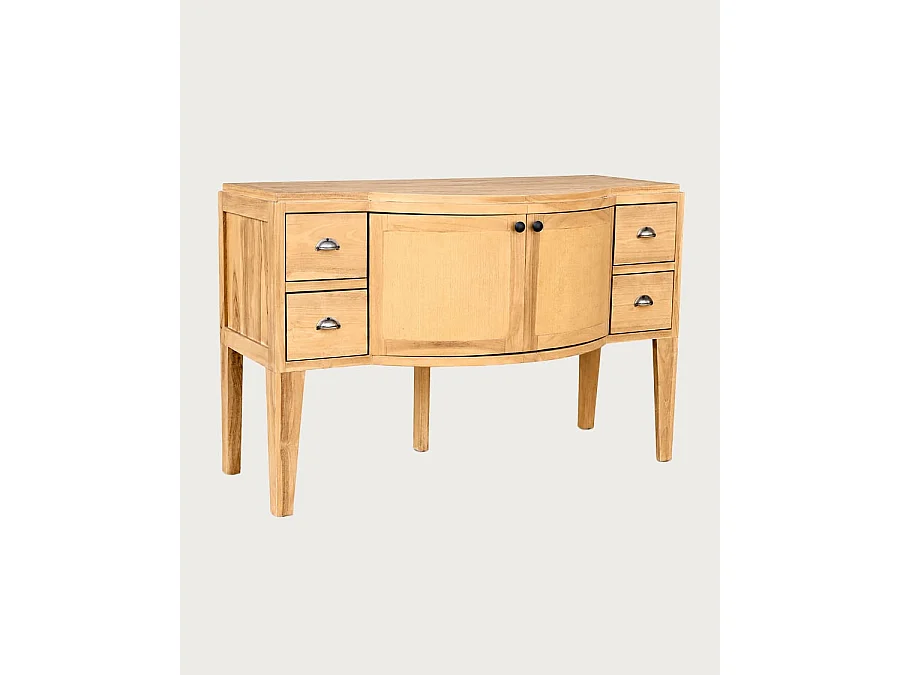 Dikana - Buffet en teck avec rangement 120 cm