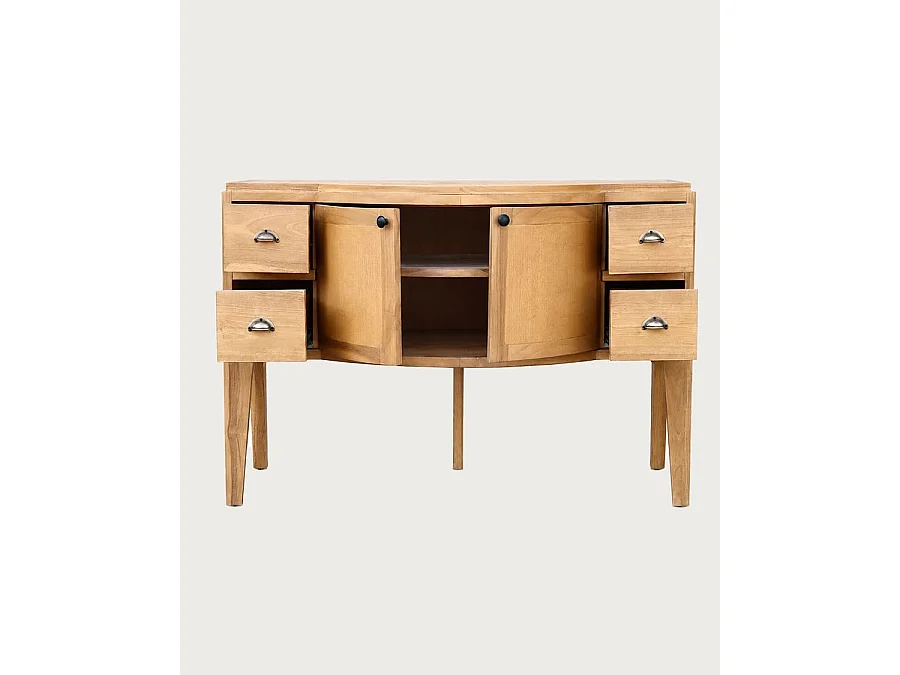 Dikana - Buffet en teck avec rangement 120 cm