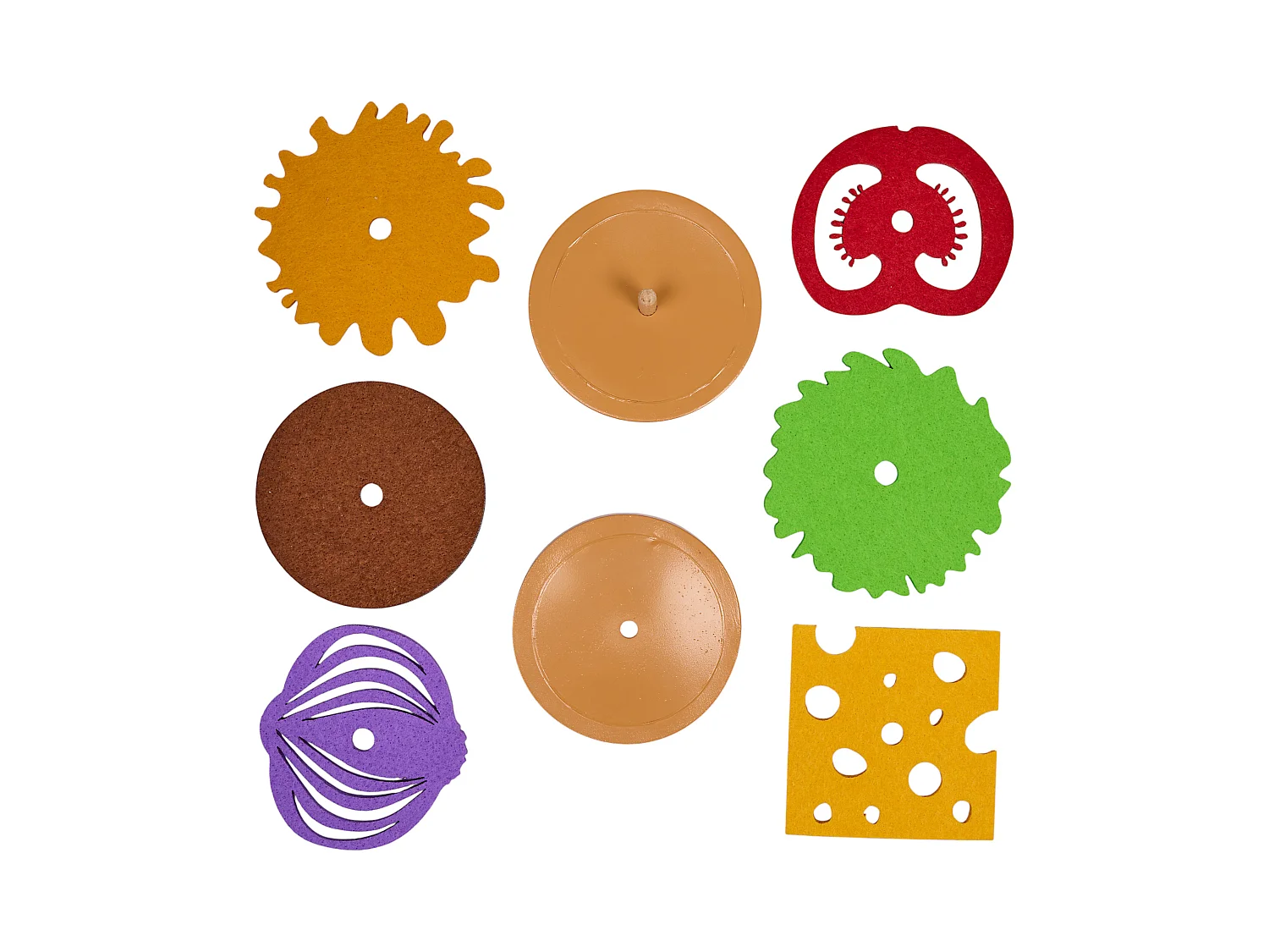 Lot de 6 Dessous de Verre - COOK CONCEPT - Empilables - Multicolores