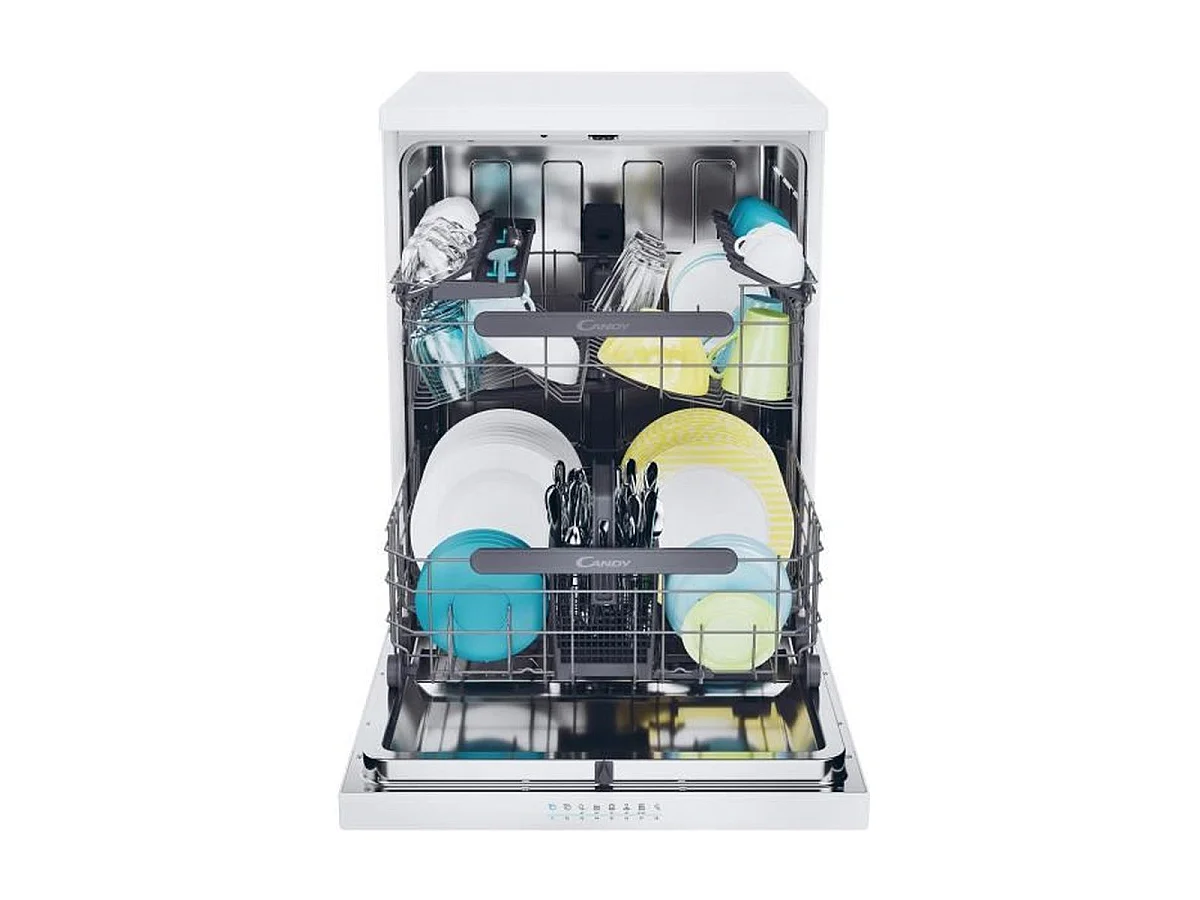 Candy CF 4C4F0W - Lave-vaisselle pose libre 14 couverts Wi‑Fi Blanc