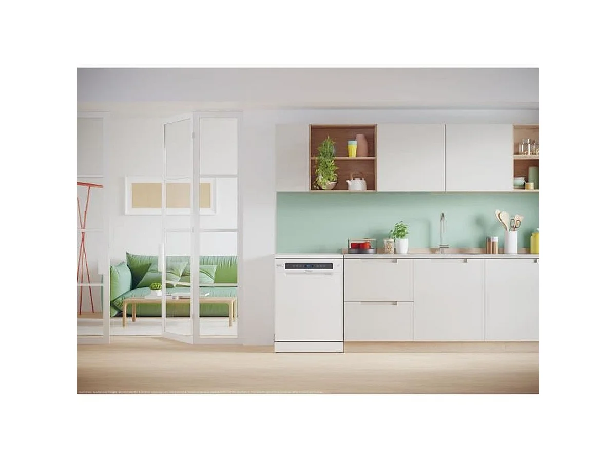Candy CF 4C4F0W - Lave-vaisselle pose libre 14 couverts Wi‑Fi Blanc
