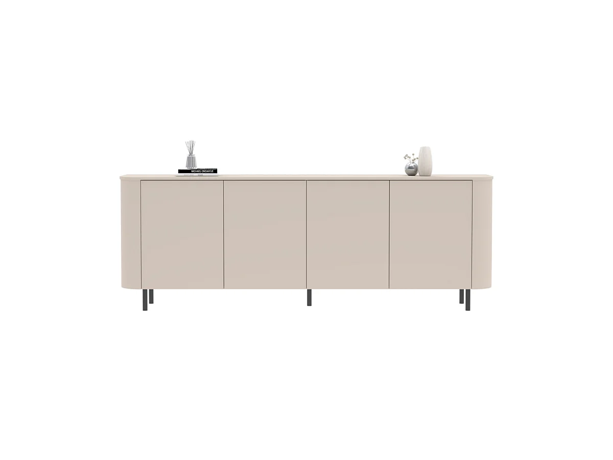 Madia Marini 4 ante cashmere 230x43x85 cm con apertura push pull