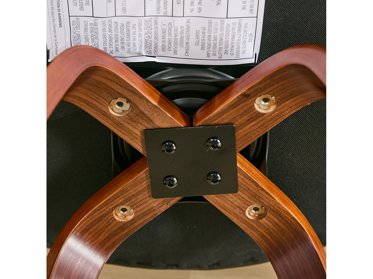 Lot de 2 tabourets de bar pivotants avec assise en similicuir et dossier bas en bois
