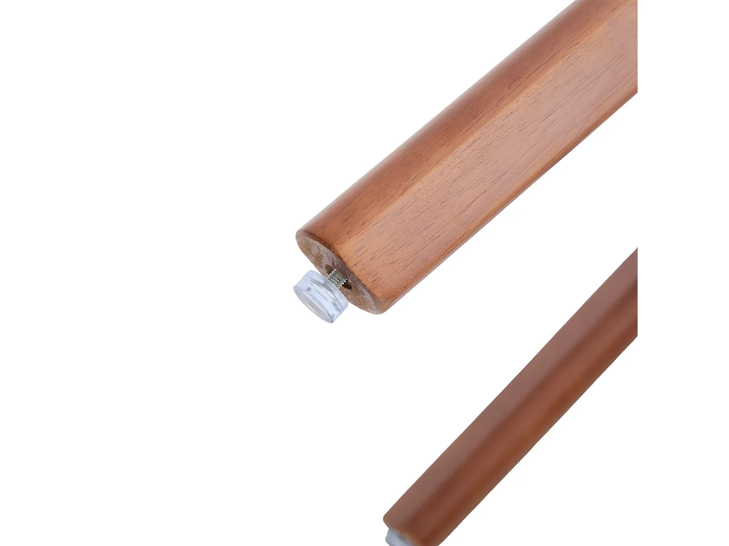 Lot de 2 tabourets de bar pivotants avec dossier cannage assise chenille et pieds bois