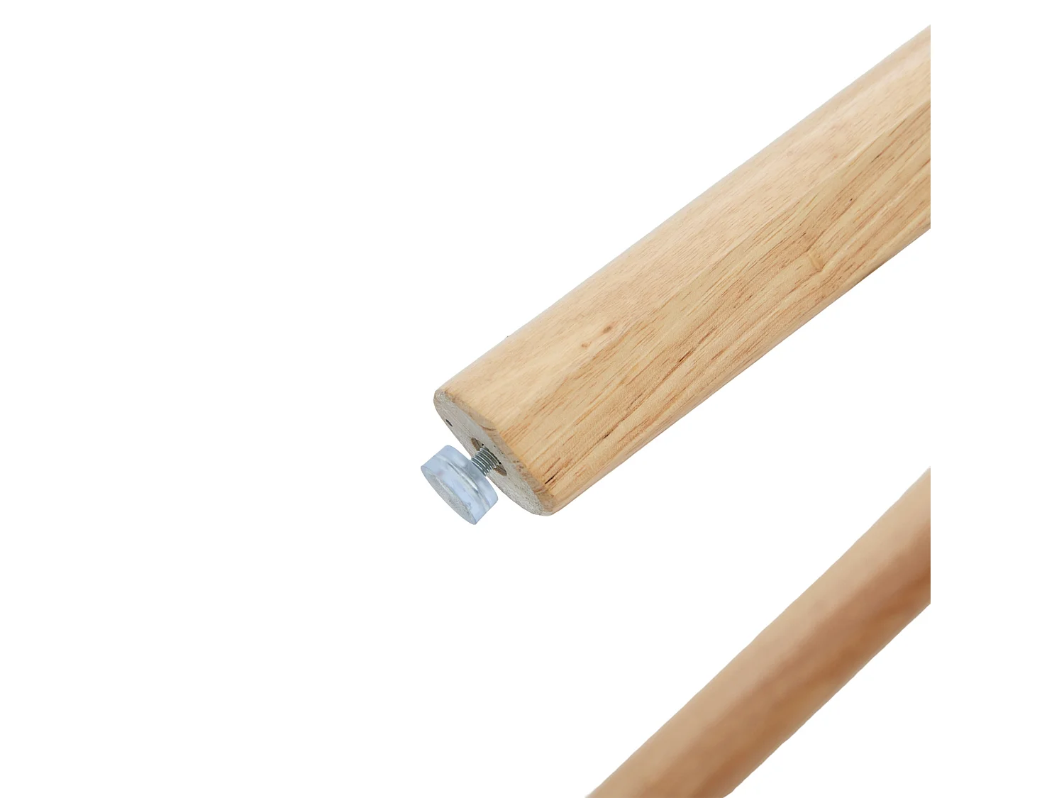 Lot de 2 tabourets de bar pivotants avec dossier cannage assise chenille et pieds bois