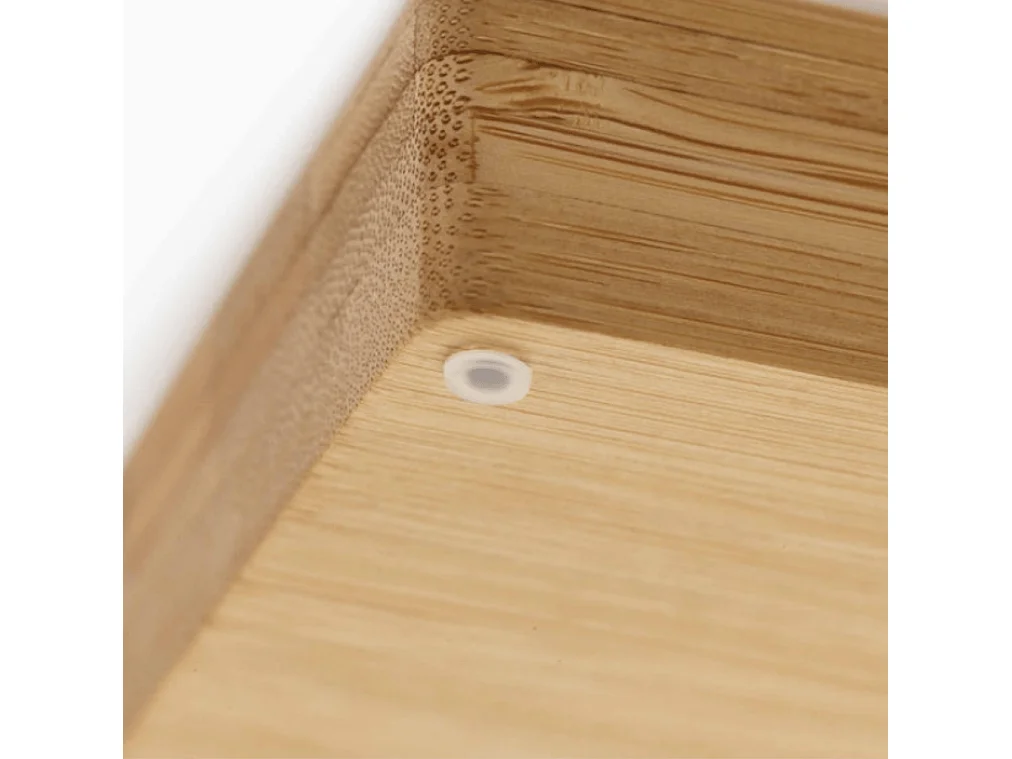 DrawerStore™ Joseph Joseph Bamboo Large, range-couteaux à 2 niveaux en bambou pour cuisine, couleur naturelle.