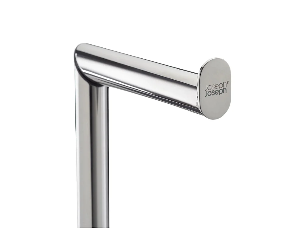 Support papier toilette 2 en 1 Joseph Joseph EasyStore Luxe, élégant en acier inoxydable, capacité de 4 rouleaux, facile à monter