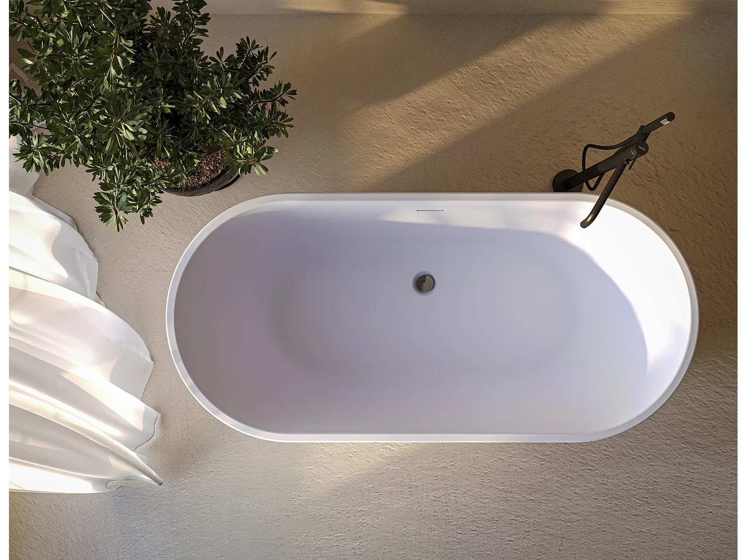 Bañera exenta HUDSON - 170x80cm Blanco