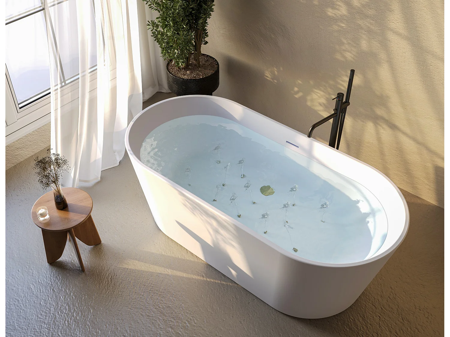 Bañera hidromasaje VENEZIA blanco - 170x80cm