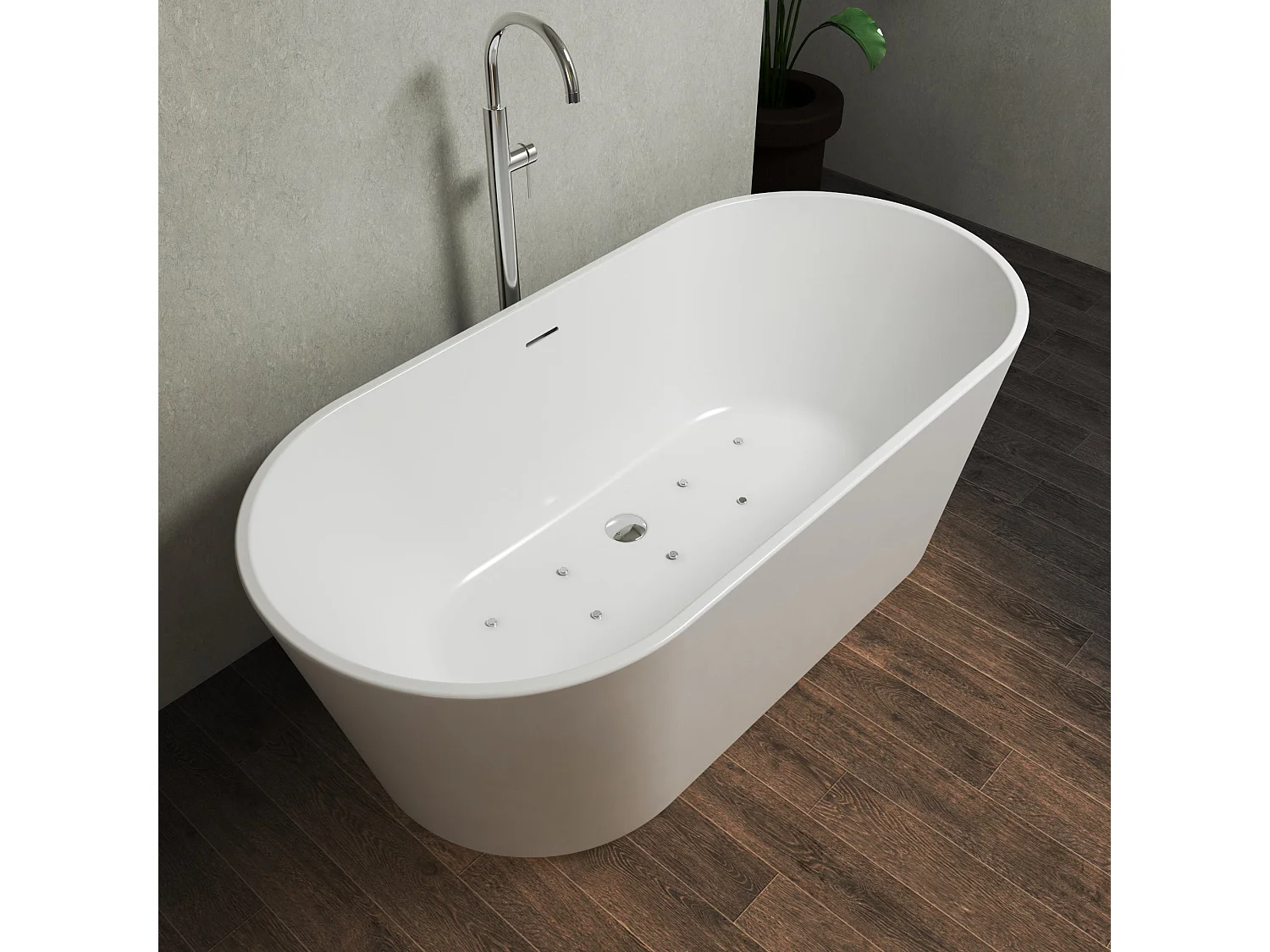 Bañera hidromasaje VENEZIA blanco - 170x80cm