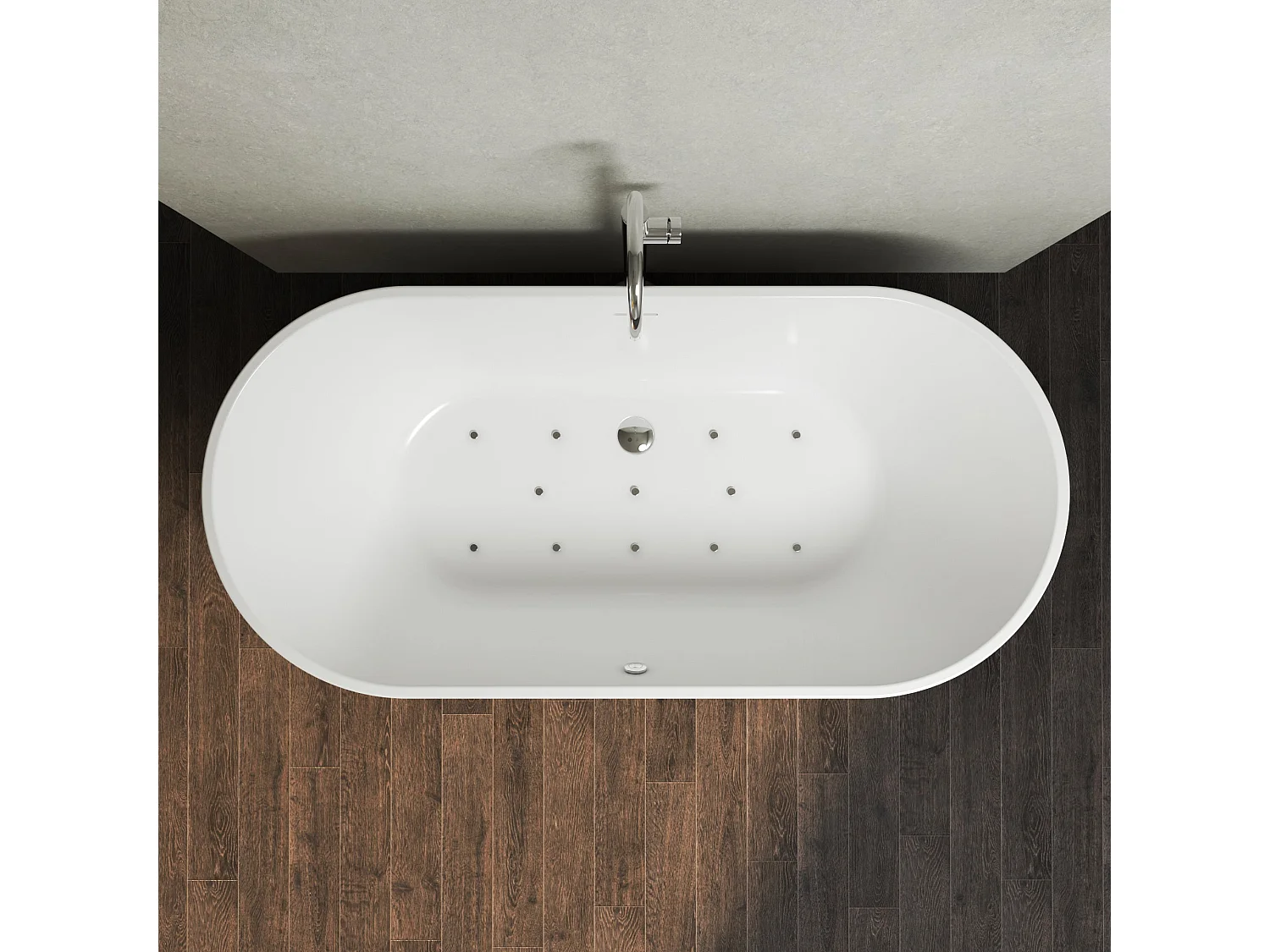 Bañera hidromasaje VENEZIA blanco - 170x80cm
