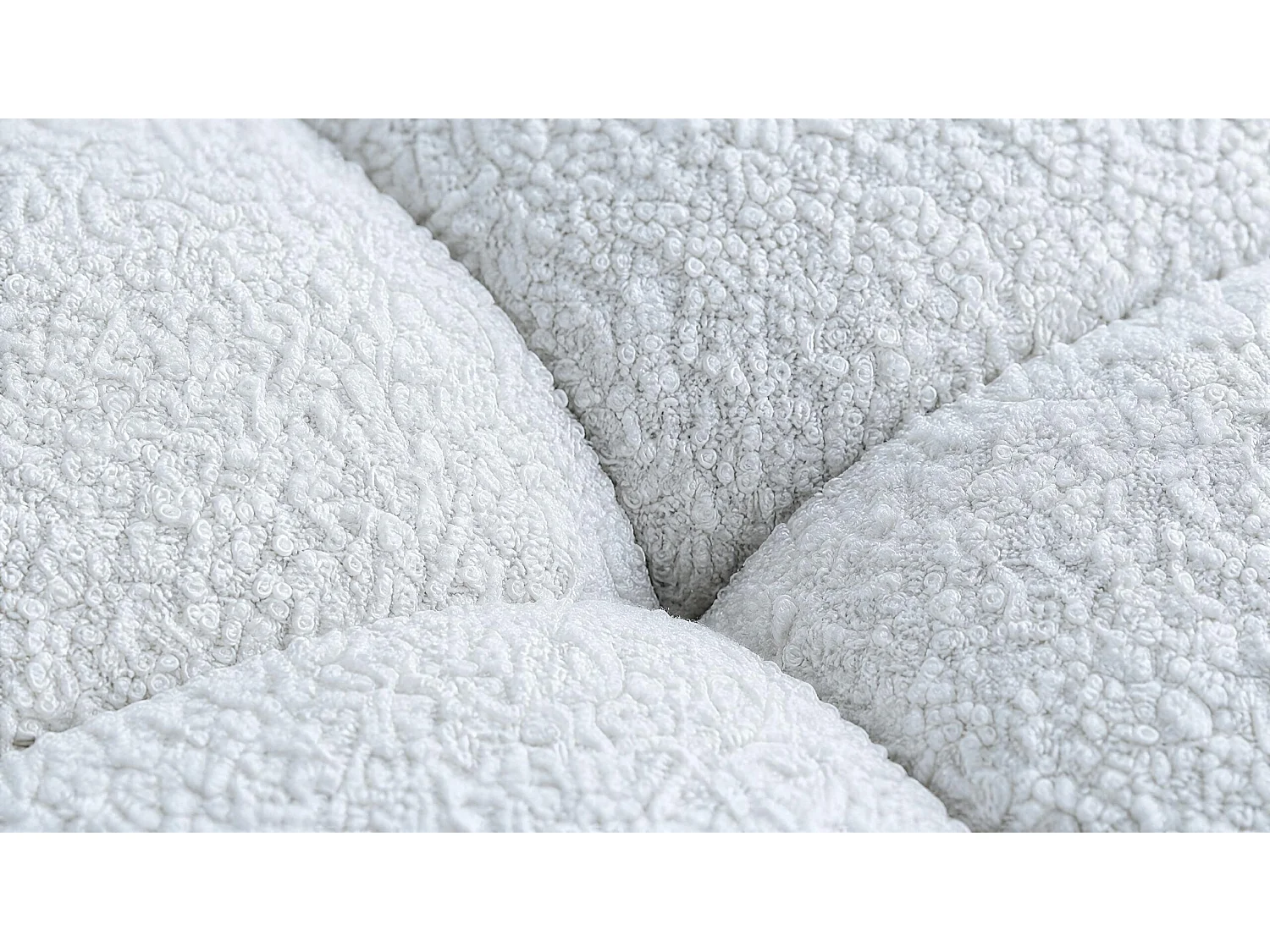 WOHNLANDSCHAFT OVIA U mit Bettkasten und Schlaffunktion, Bouclé-Stoff in U-Form