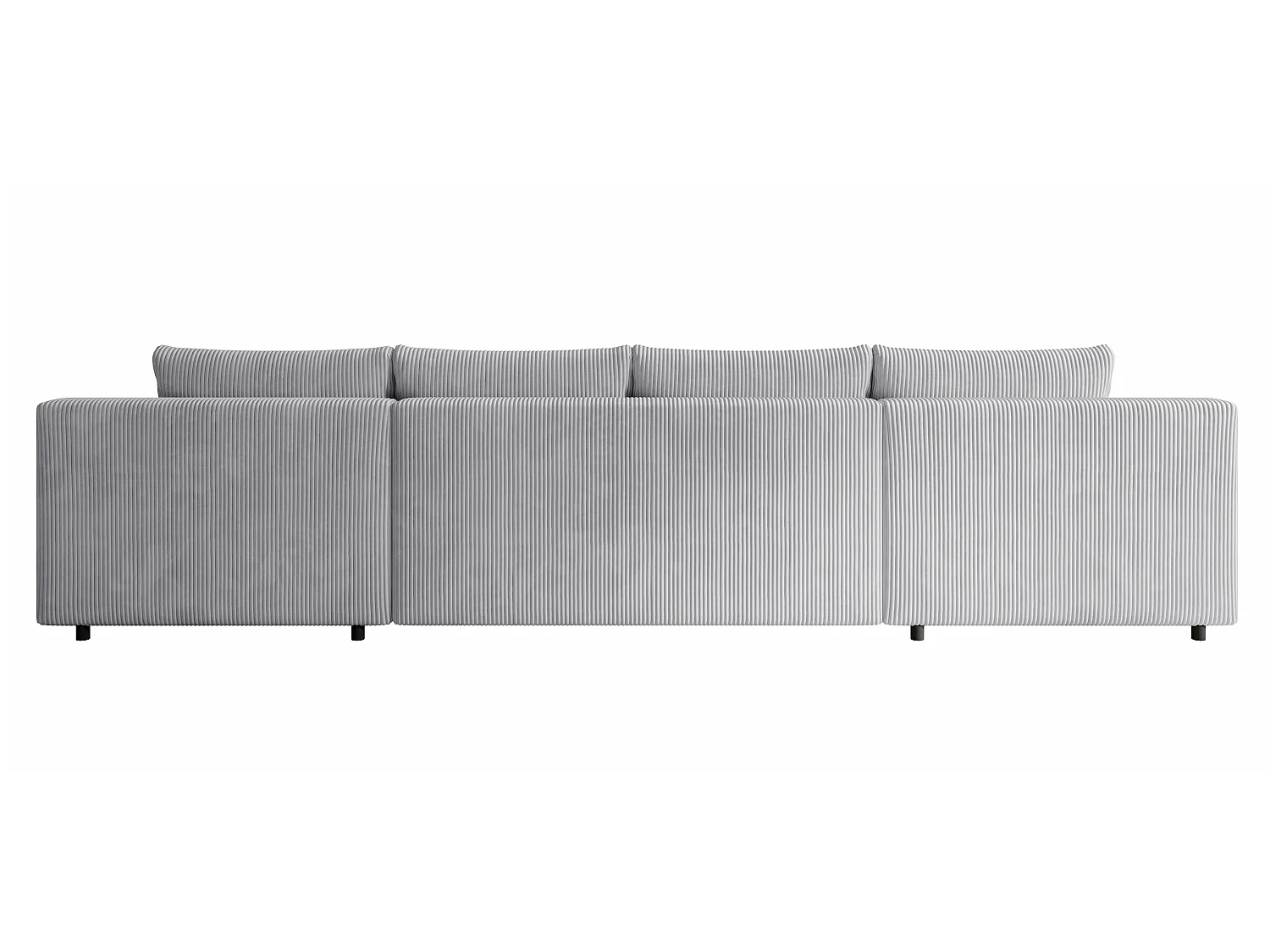 WOHNLANDSCHAFT Nelly U mit Bettkasten und Schlaffunktion, Cordstoff in U-Form