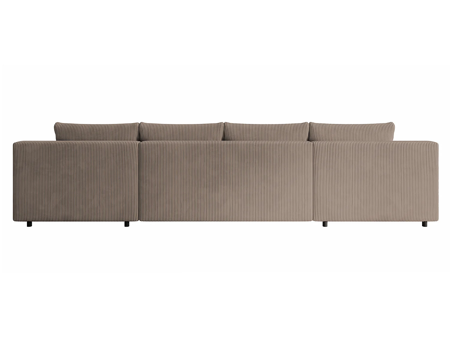WOHNLANDSCHAFT Nelly U mit Bettkasten und Schlaffunktion, Cordstoff in U-Form