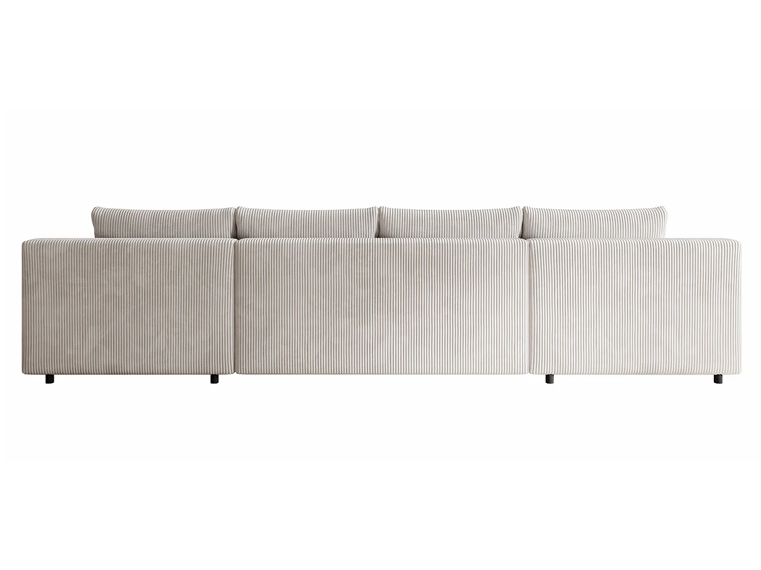 WOHNLANDSCHAFT Nelly U mit Bettkasten und Schlaffunktion, Cordstoff in U-Form