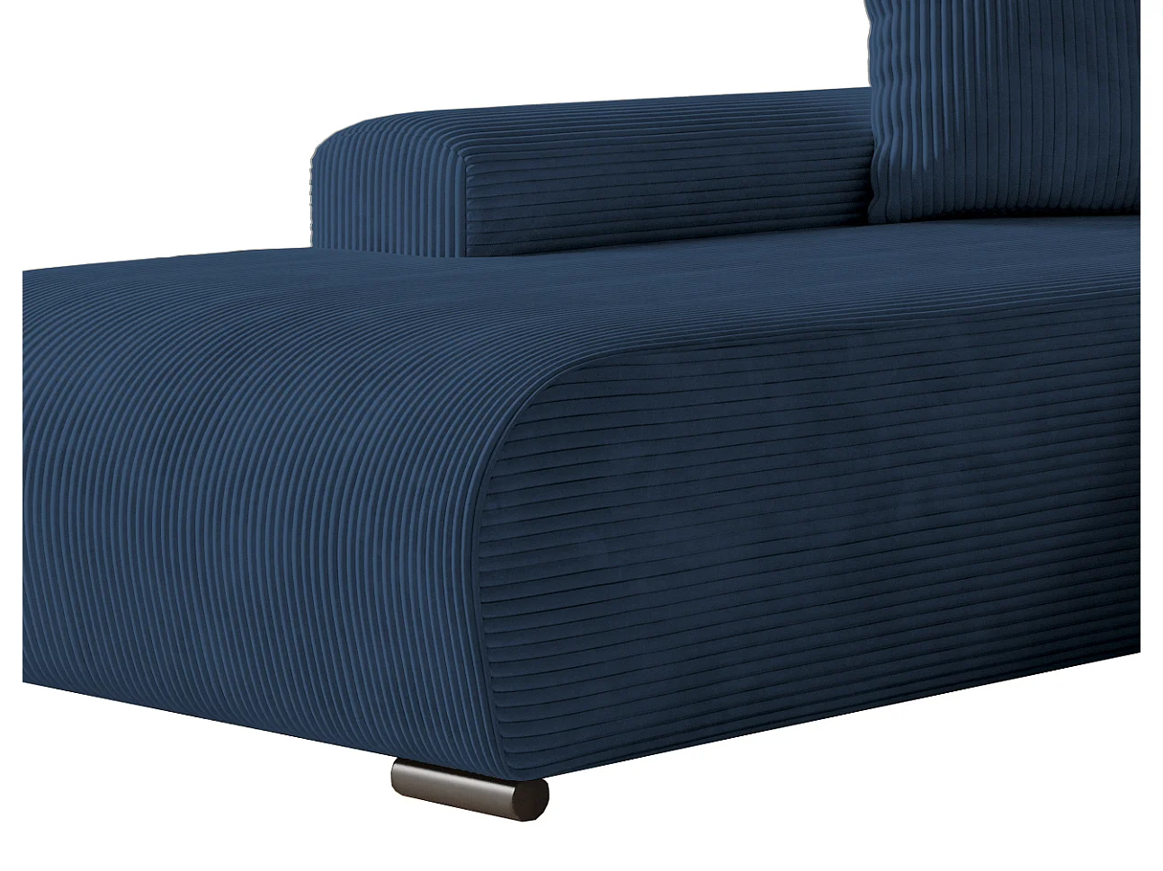 ECKSOFA Nelly mit Bettkasten und Schlaffunktion, Cordstoff in L-Form