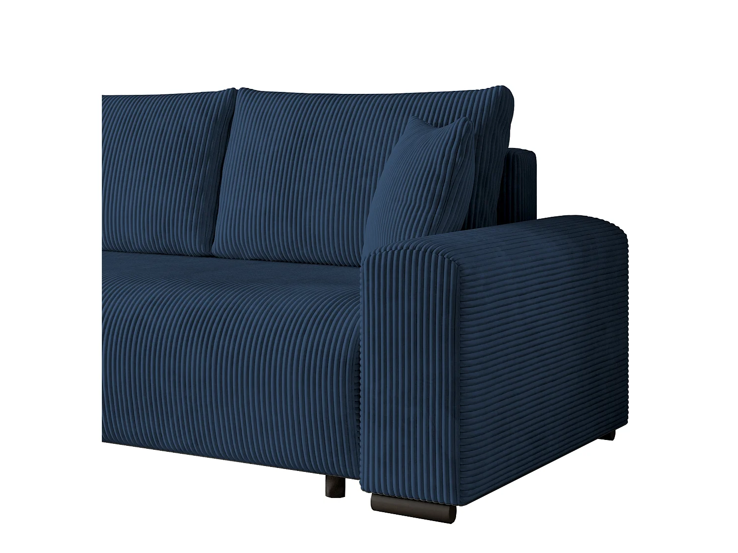 ECKSOFA Nelly mit Bettkasten und Schlaffunktion, Cordstoff in L-Form