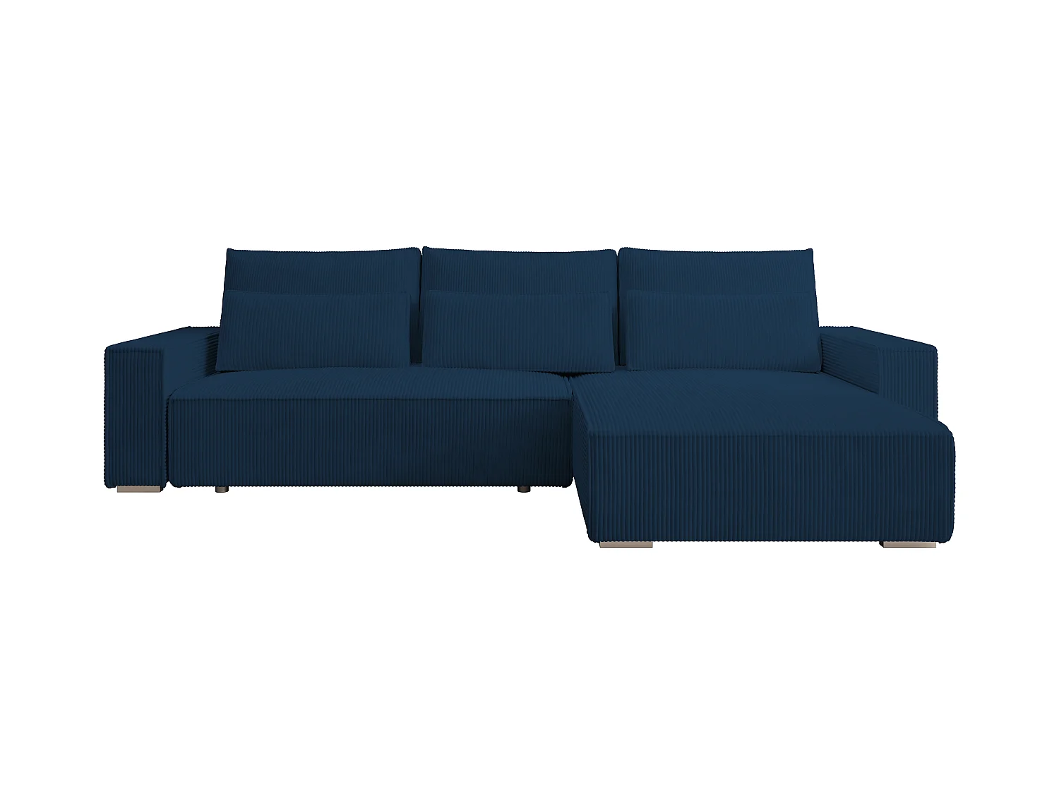 ECKSOFA Alice mit Bettkasten und Schlaffunktion, Cordstoff in L-Form