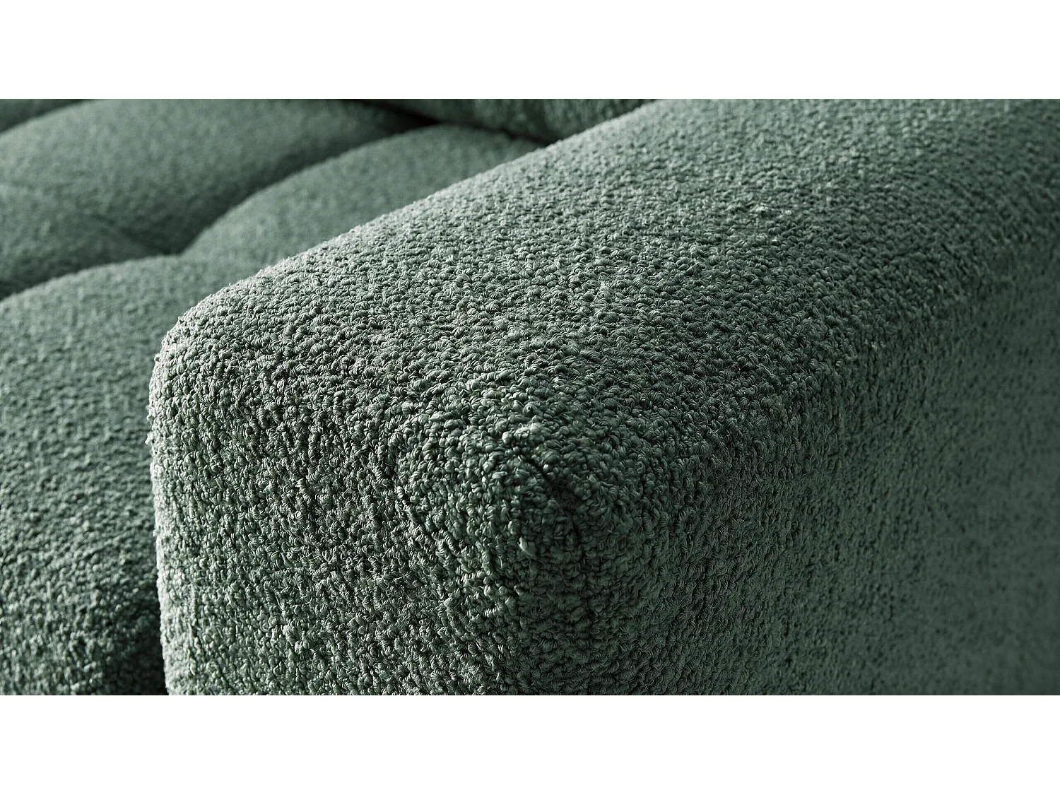 ECKSOFA Ovia mit Bettkasten und Schlaffunktion, Bouclé-Stoff in L-Form