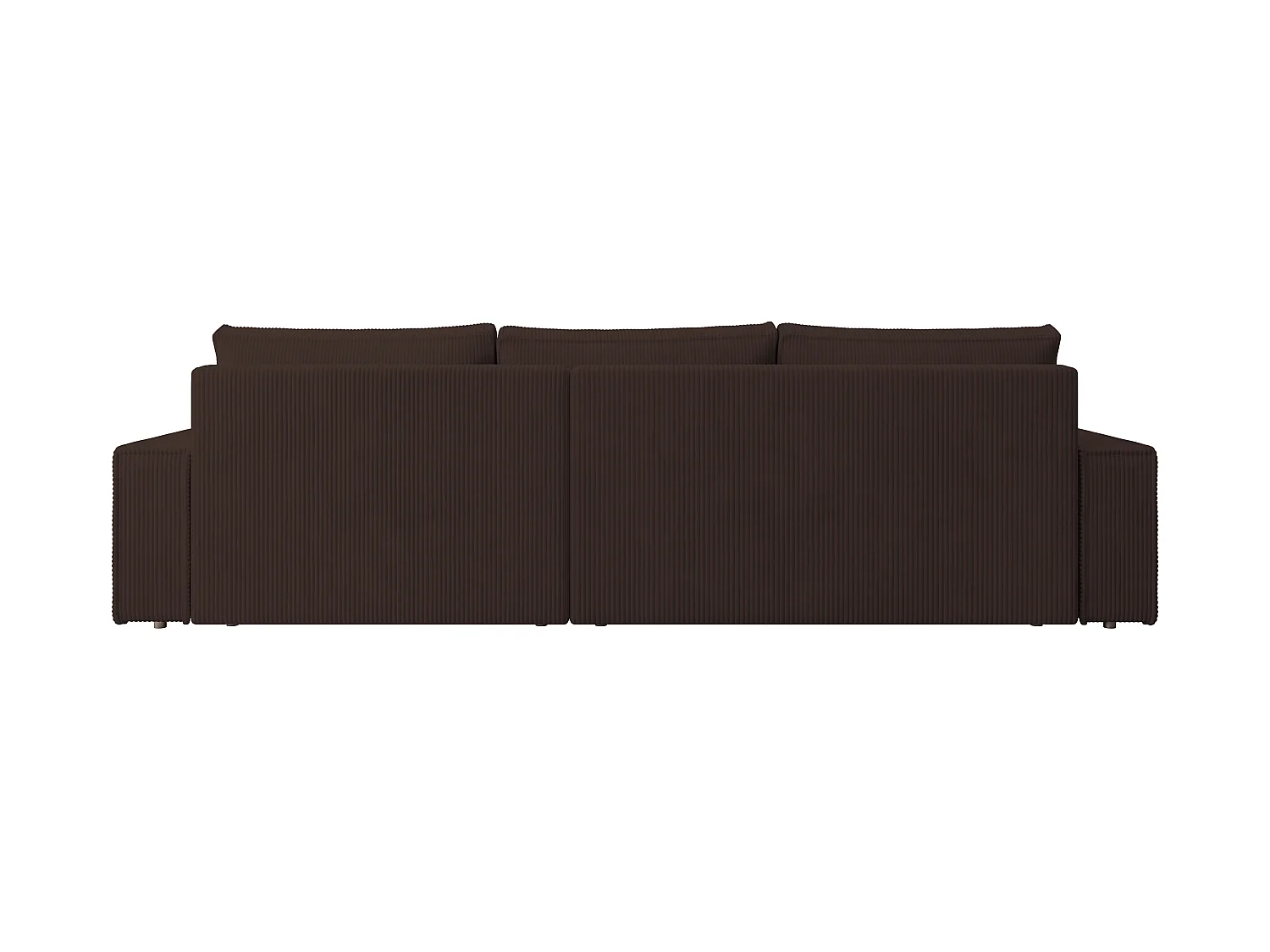 ECKSOFA Alice mit Bettkasten und Schlaffunktion, Cordstoff in L-Form