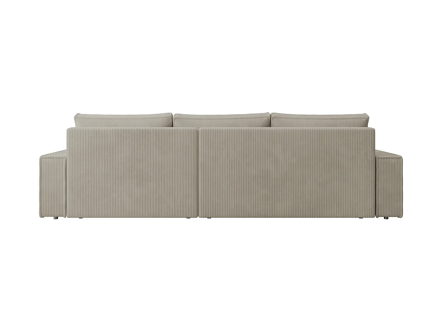 ECKSOFA Alice mit Bettkasten und Schlaffunktion, Cordstoff in L-Form