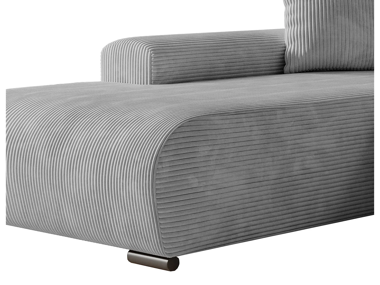 ECKSOFA Nelly mit Bettkasten und Schlaffunktion, Cordstoff in L-Form