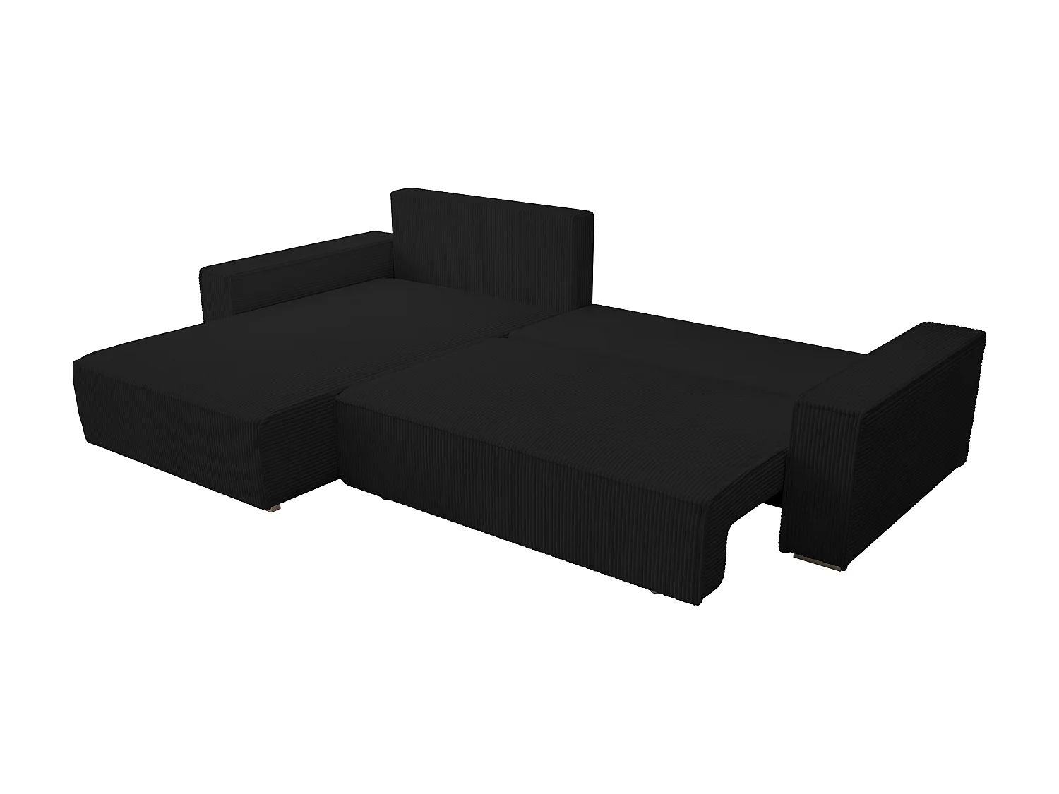 ECKSOFA Alice mit Bettkasten und Schlaffunktion, Cordstoff in L-Form