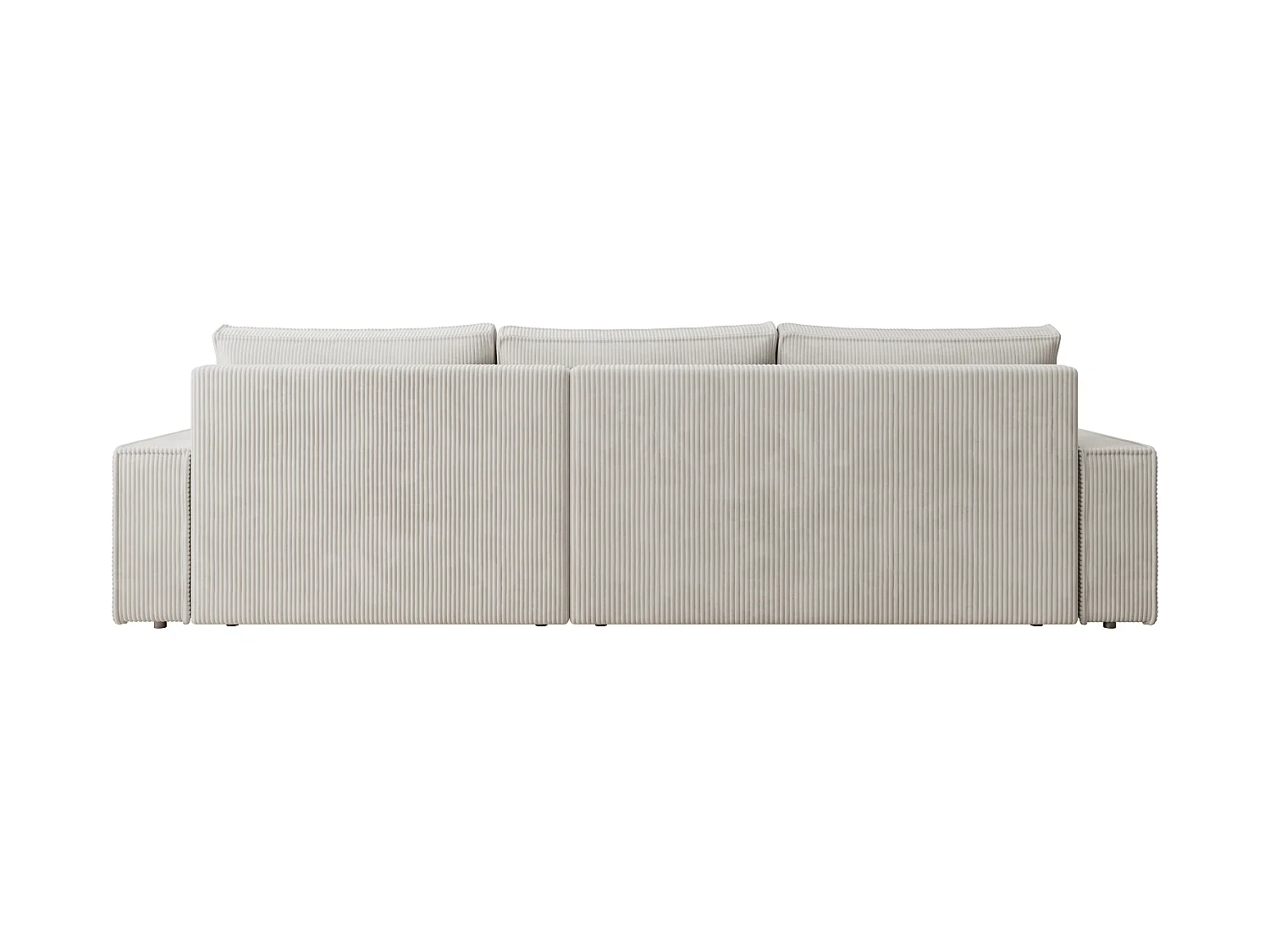 ECKSOFA Alice mit Bettkasten und Schlaffunktion, Cordstoff in L-Form