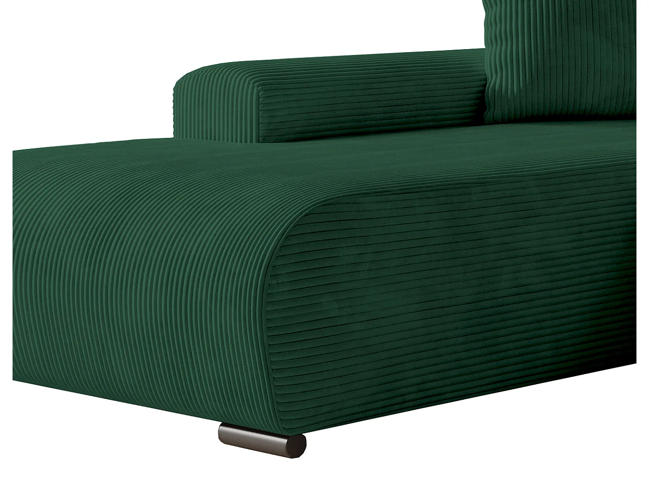ECKSOFA Nelly mit Bettkasten und Schlaffunktion, Cordstoff in L-Form