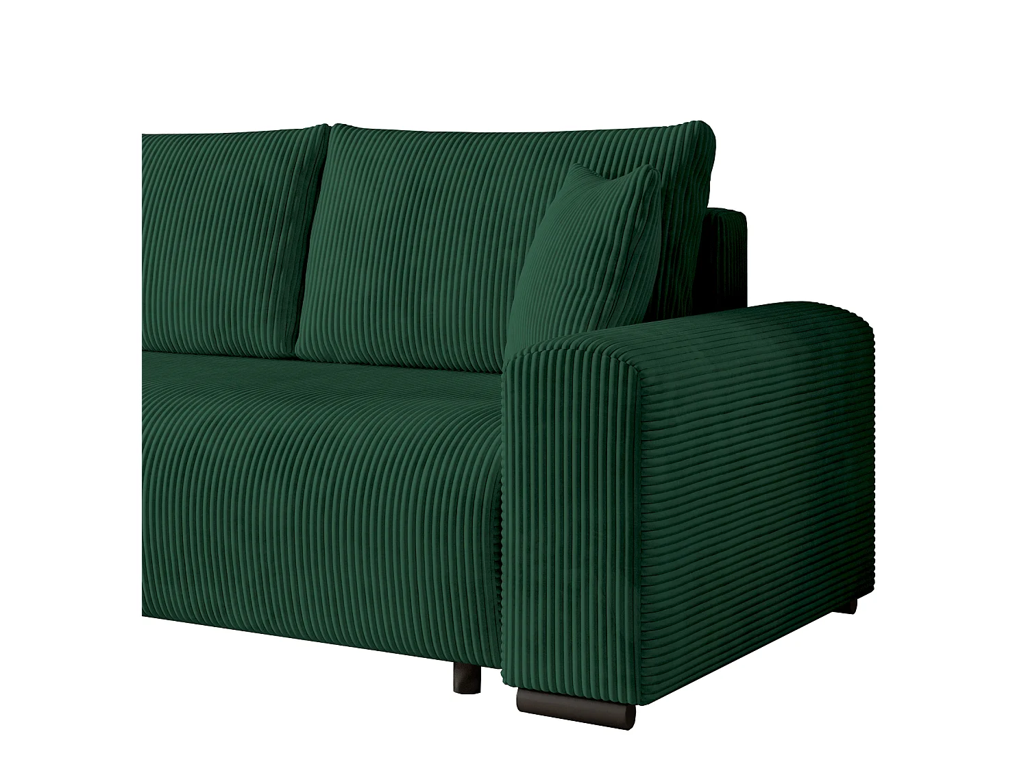 ECKSOFA Nelly mit Bettkasten und Schlaffunktion, Cordstoff in L-Form