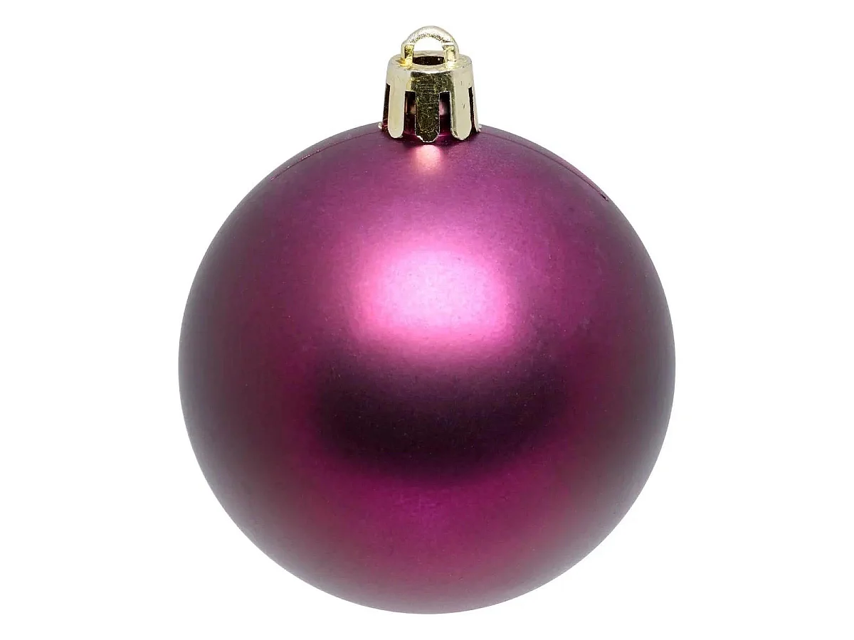 Lot de 9 Boules de Noël "Maison des Couleurs" 6cm Violet