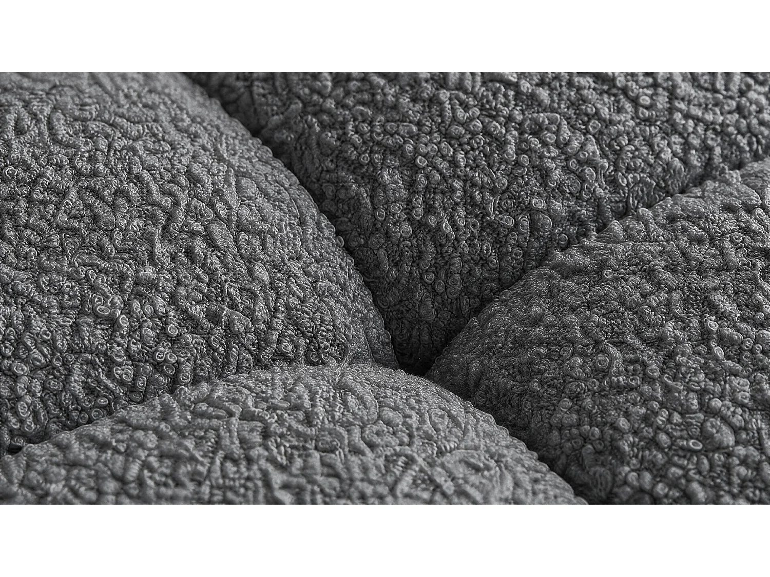 WOHNLANDSCHAFT OVIA U mit Bettkasten und Schlaffunktion, Bouclé-Stoff in U-Form